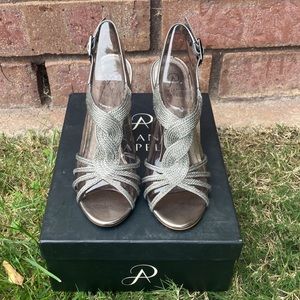 Brand New Adrianna Papell Wedges - Silver - Size 8